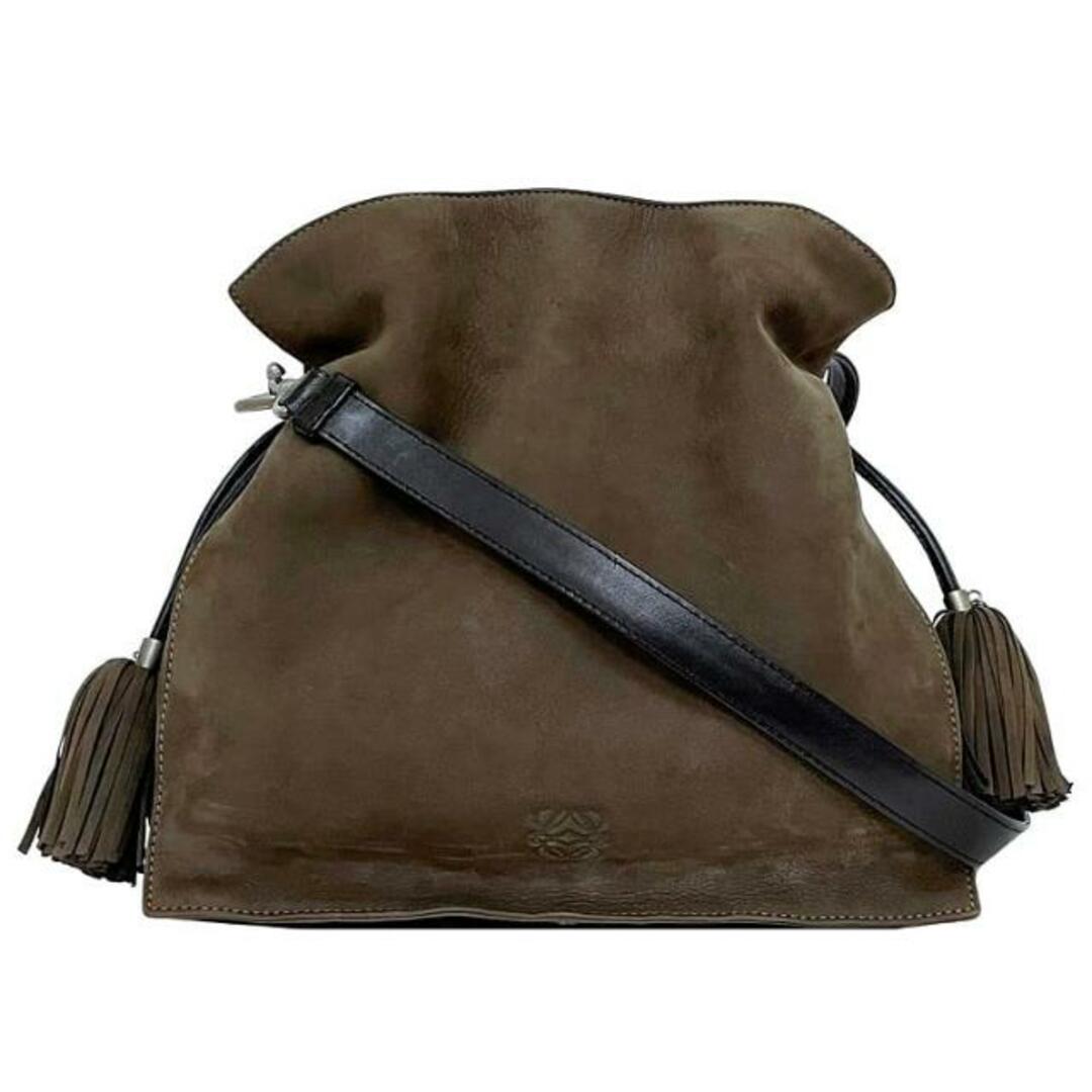 LOEWE - ロエベ 巾着 ショルダーバッグ フラメンコ 30 ブラウン LOEWE - ロエベ 巾着 ショルダーバッグ フラメンコ 30 ブラウン