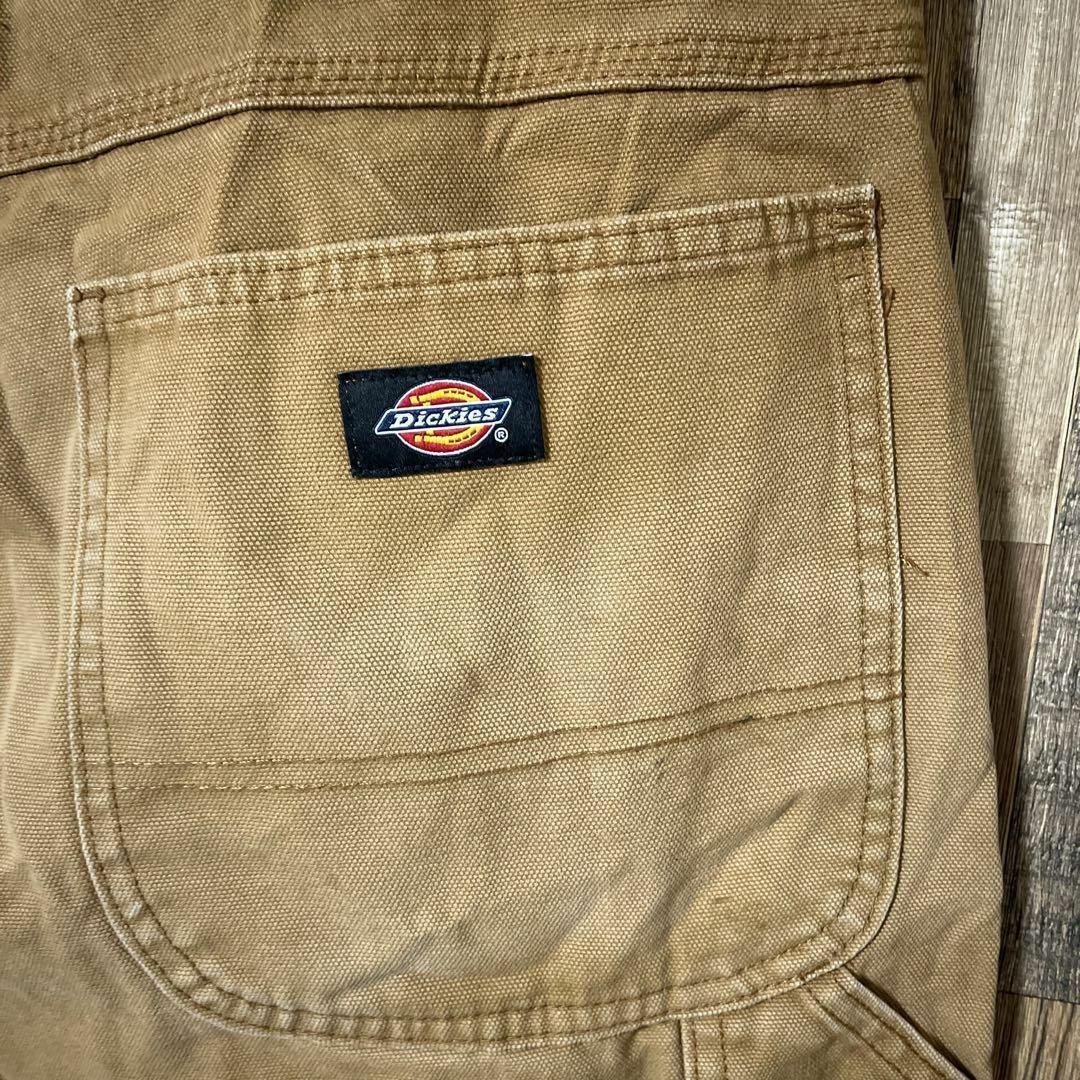 Dickies(ディッキーズ)のディッキーズ ダック生地 ベージュ ワーク メンズ L 34 パンツ USA古着 メンズのパンツ(ワークパンツ/カーゴパンツ)の商品写真