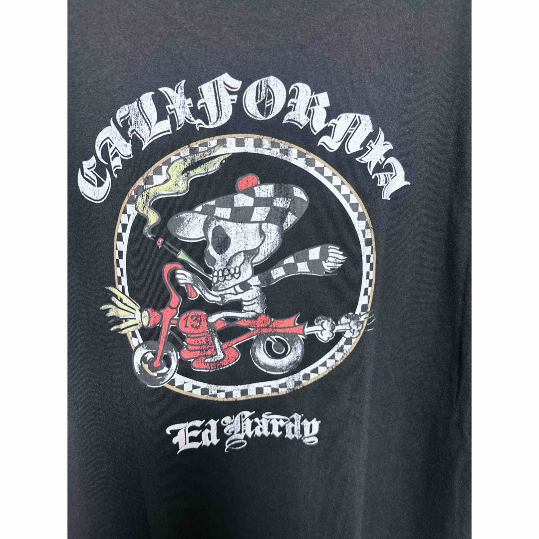 Ed Hardy(エドハーディー)の新品　エドハーディー　メンズ　プリント　Tシャツ　ブラック　4L メンズのトップス(Tシャツ/カットソー(半袖/袖なし))の商品写真