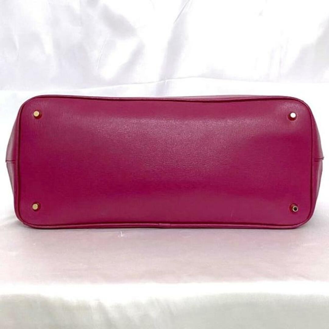 FURLA - フルラ トートバッグ ピンク チャーム付 レザー 中古 FURLA - フルラ トートバッグ ピンク チャーム付 レザー 中古