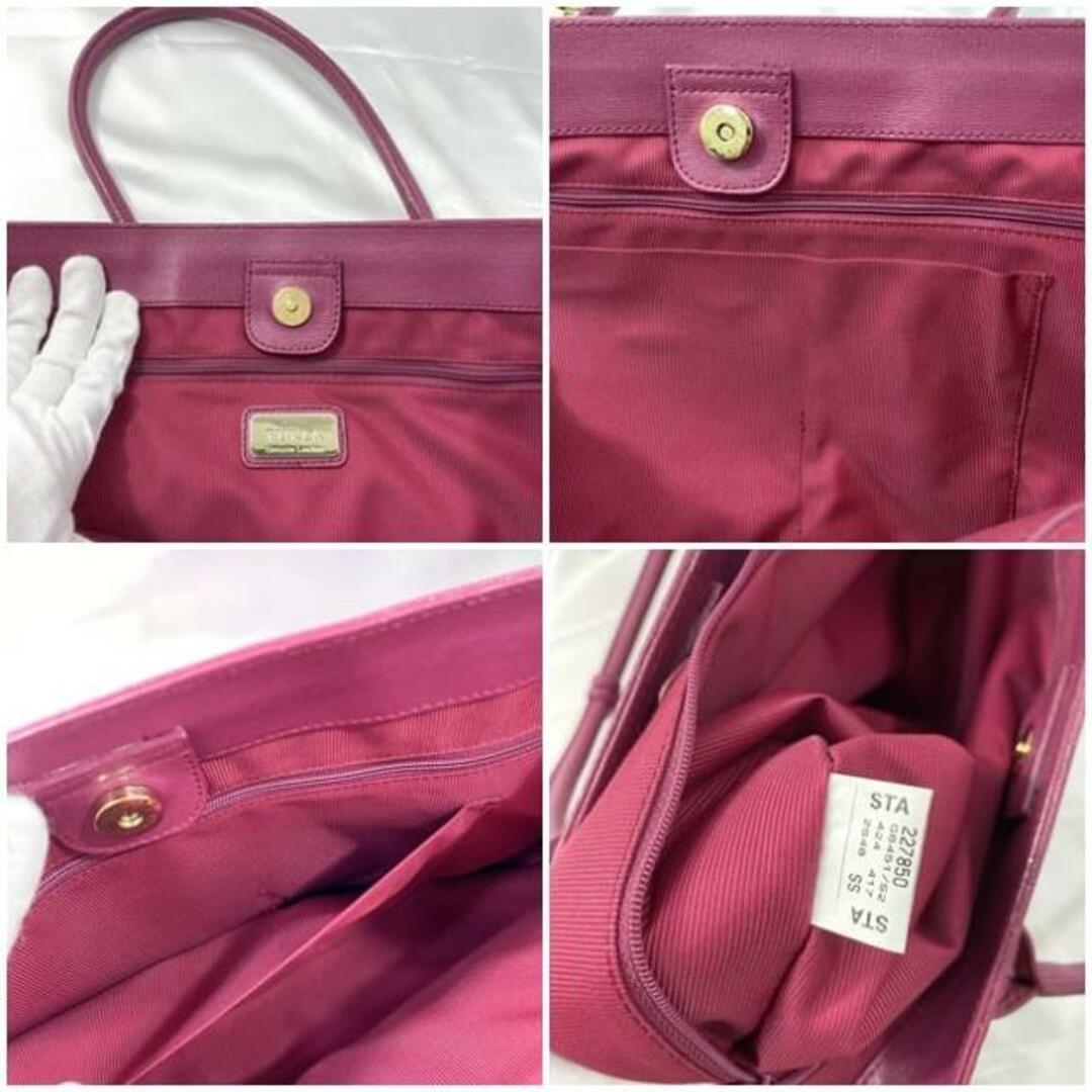 FURLA - フルラ トートバッグ ピンク チャーム付 レザー 中古 FURLA - フルラ トートバッグ ピンク チャーム付 レザー 中古
