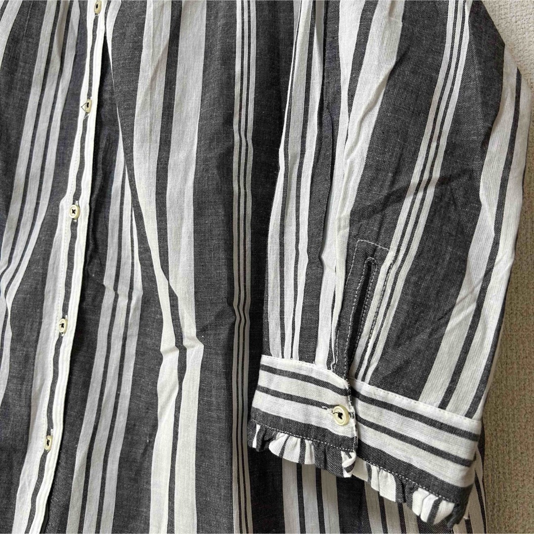 3L 未使用　レディース　長袖シャツ　大きいサイズ　3L XXXL ブラウス  レディースのトップス(シャツ/ブラウス(長袖/七分))の商品写真
