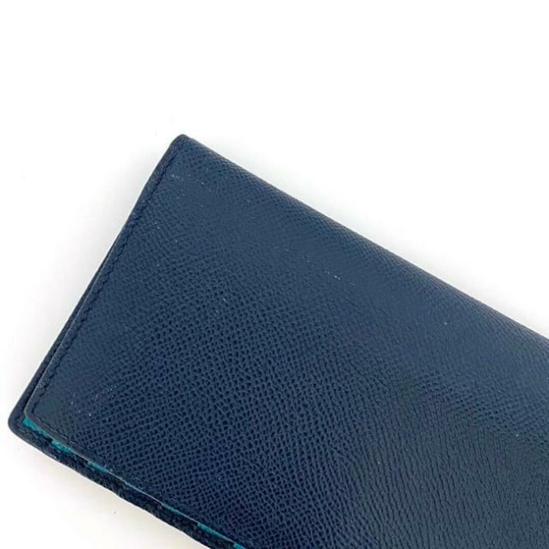 BVLGARI - ブルガリ 二つ折り 長財布 ネイビーブルー エメラルド BVLGARI - ブルガリ 二つ折り 長財布 ネイビーブルー エメラルド