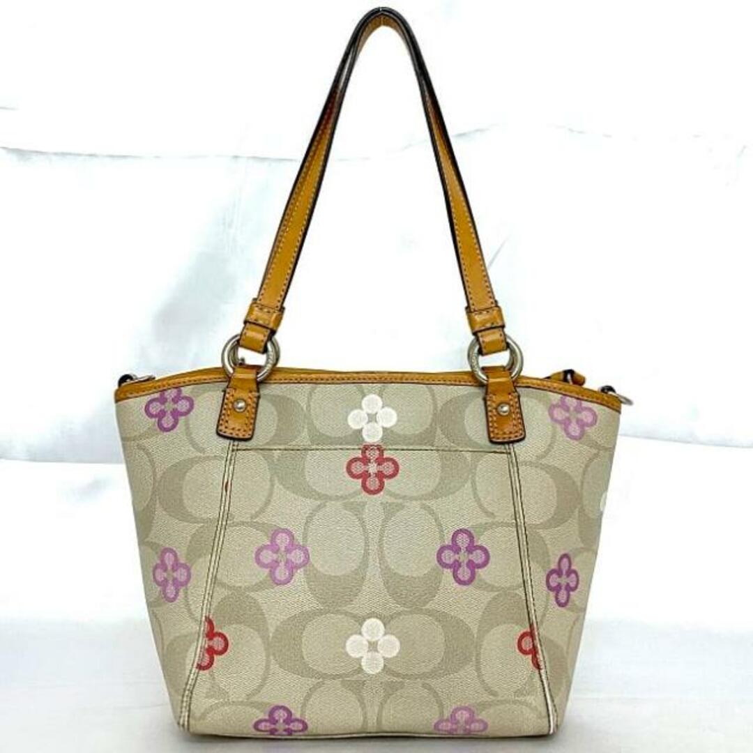 COACH - コーチ 2way ショルダー バッグ グレー ベージュ マルチ COACH - コーチ 2way ショルダー バッグ グレー ベージュ マルチ