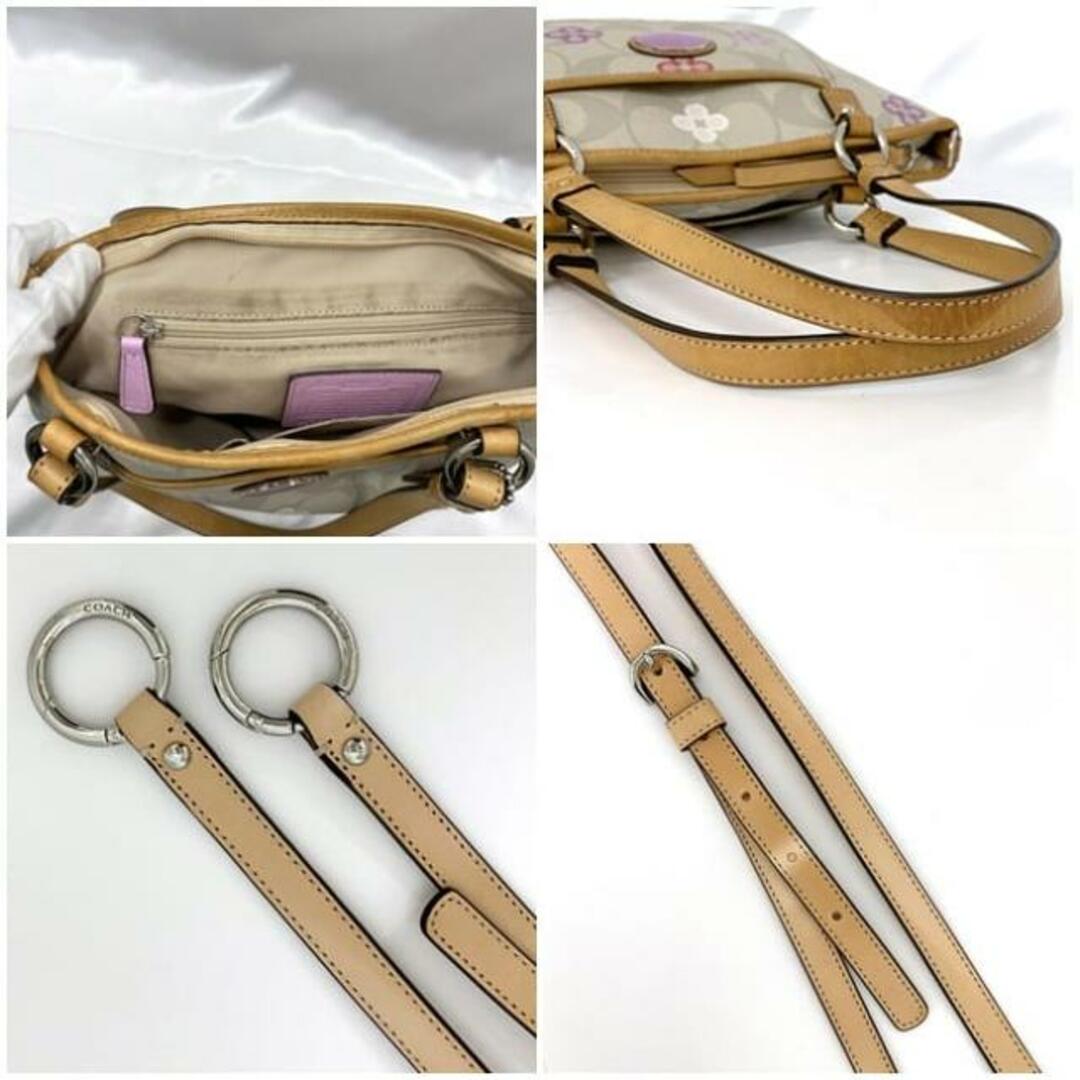 COACH - コーチ 2way ショルダー バッグ グレー ベージュ マルチ COACH - コーチ 2way ショルダー バッグ グレー ベージュ マルチ
