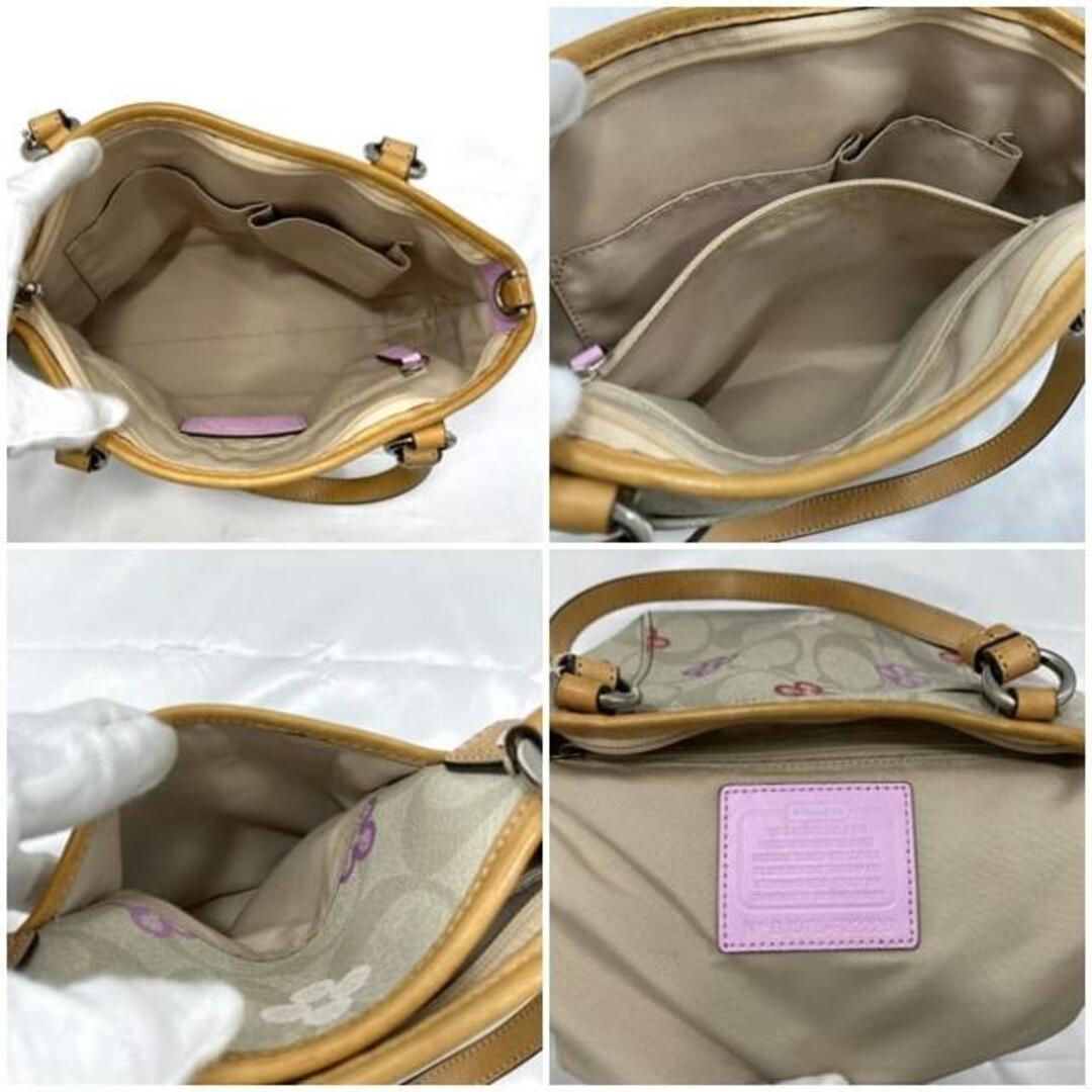 COACH - コーチ 2way ショルダー バッグ グレー ベージュ マルチ COACH - コーチ 2way ショルダー バッグ グレー ベージュ マルチ