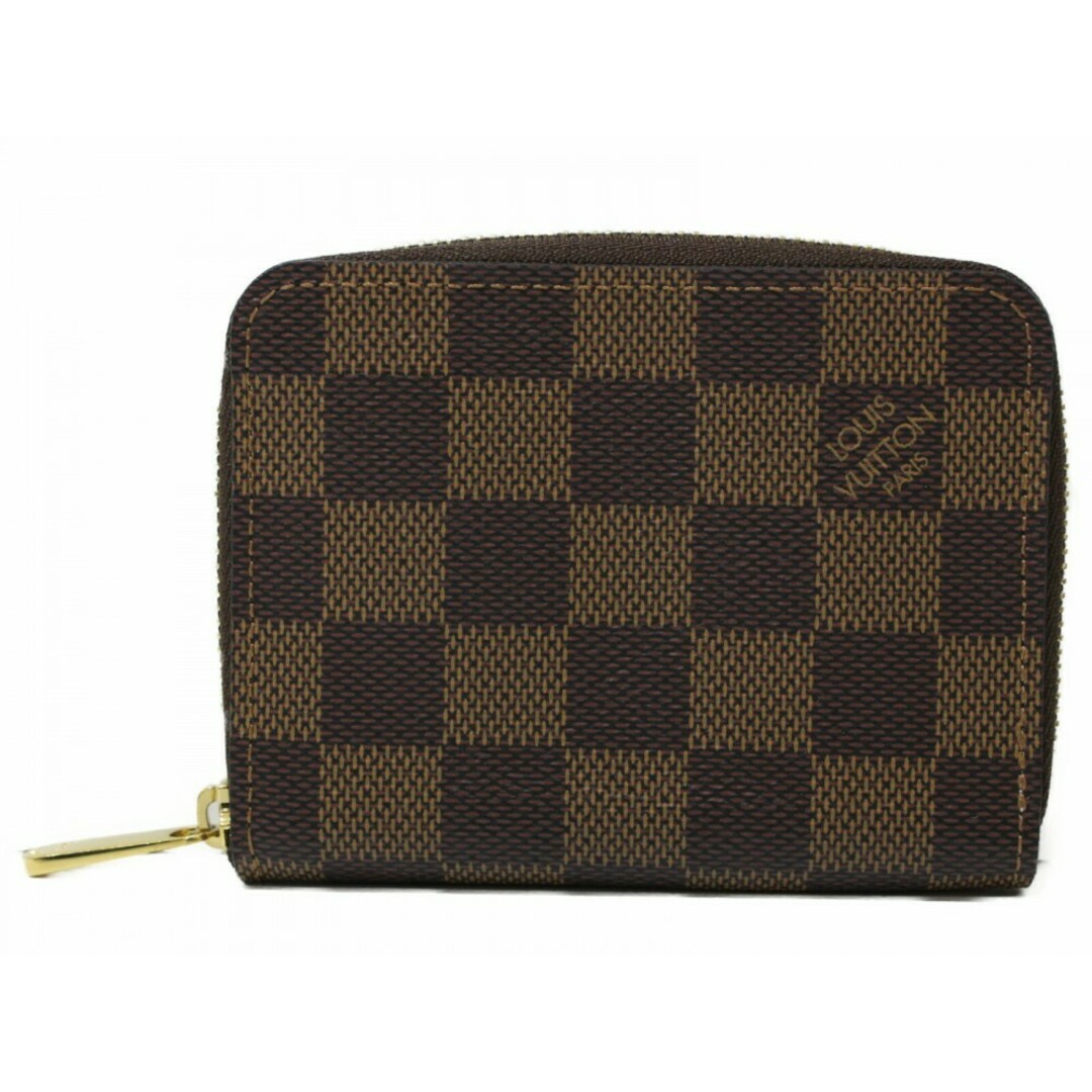 LOUIS VUITTON(ルイヴィトン)のLOUIS VUITTON　ルイヴィトン　ジッピー・コインパース　N60213　小銭入れ　コインケース　ダミエ・エベヌ　ローズバレリーヌ　ブラウン×ピンク　シンプル　レディース　ギフト　プレゼント包装可【中古】松前R56号店 レディースのファッション小物(財布)の商品写真