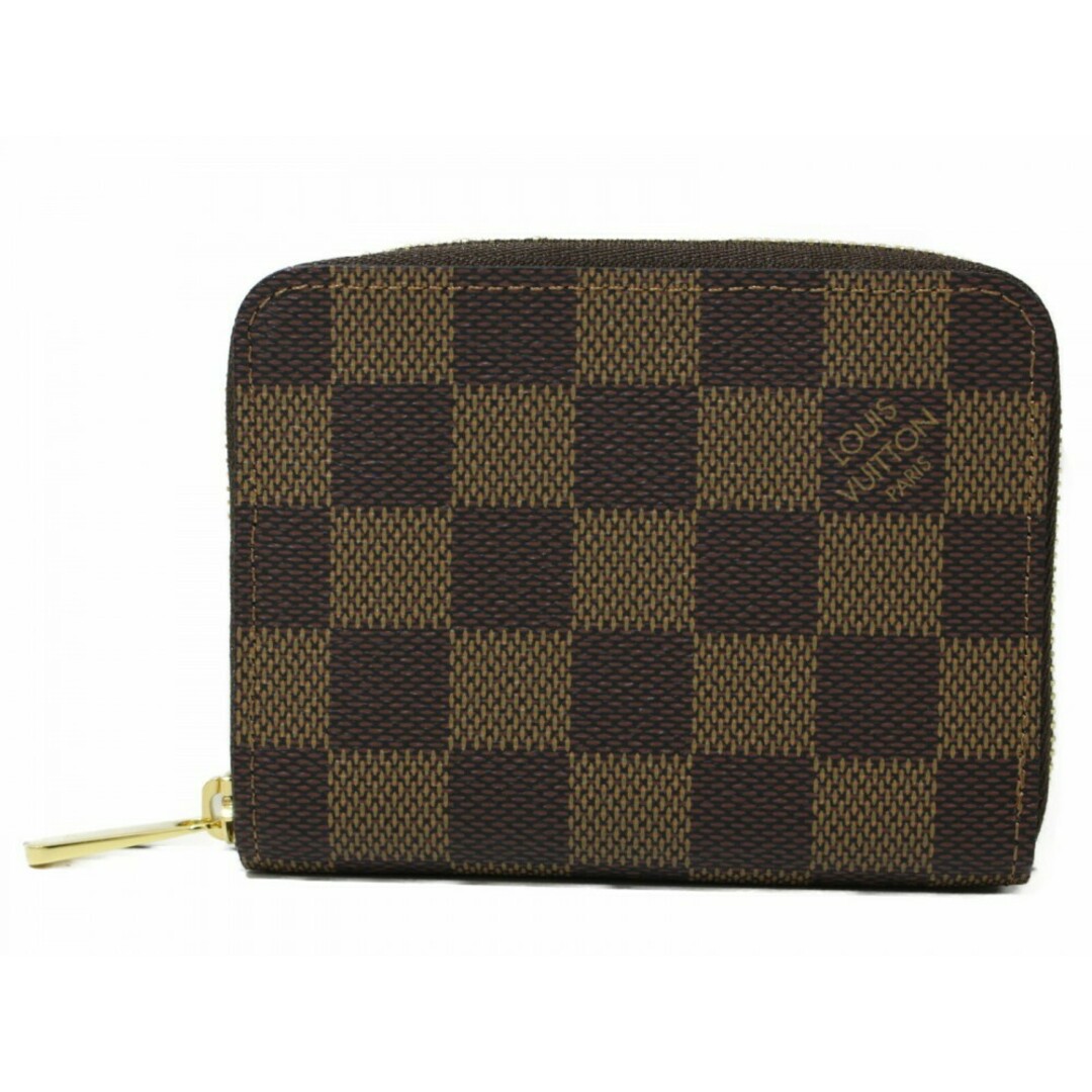 LOUIS VUITTON(ルイヴィトン)の【箱・布袋あり】LOUIS VUITTON　ルイヴィトン　ジッピー・コインパース　N63070　小銭入れ　コインケース　ダミエ・エベヌ　ブラウン　シンプル　メンズ　レディース　ユニセックス　ギフト　プレゼント包装可【中古】松前R56号店 レディースのファッション小物(財布)の商品写真