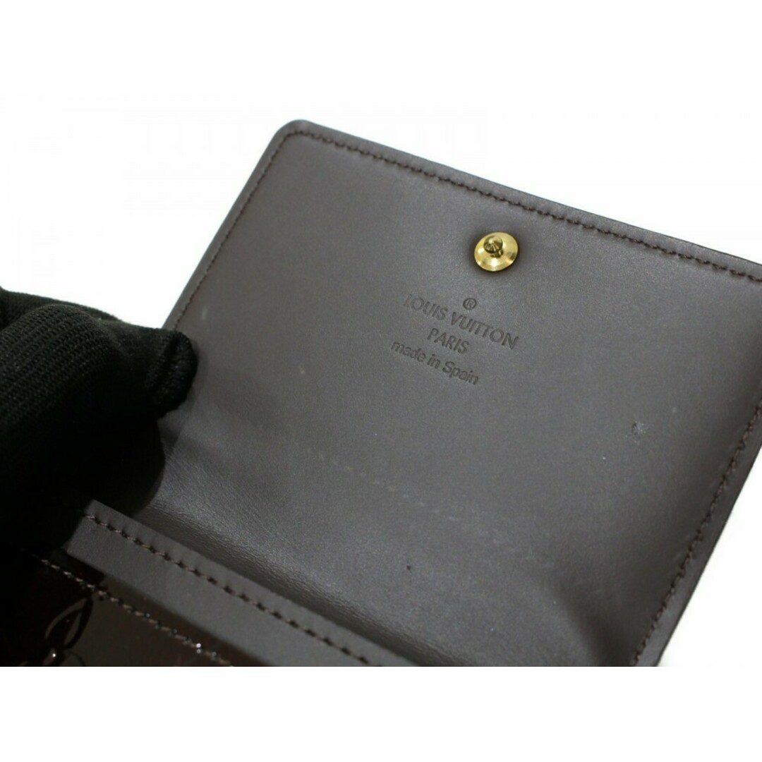 LOUIS VUITTON(ルイヴィトン)の【箱・布袋あり】LOUIS VUITTON　ルイヴィトン　アンヴェロップ カルト ドゥ ヴィジット　M91409　名刺入れ　カードケース　モノグラム・ヴェルニ　アマラント　パープル系　メンズ　レディース　ユニセックス　ギフト　プレゼント包装可【中古】松前R56号店 レディースのファッション小物(名刺入れ/定期入れ)の商品写真