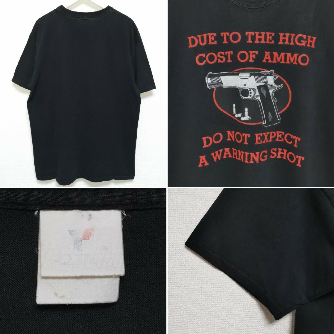 VINTAGE(ヴィンテージ)のXL 00s 拳銃 ピストル YAZBK Tシャツ GUN ハンドガン USA メンズのトップス(Tシャツ/カットソー(半袖/袖なし))の商品写真