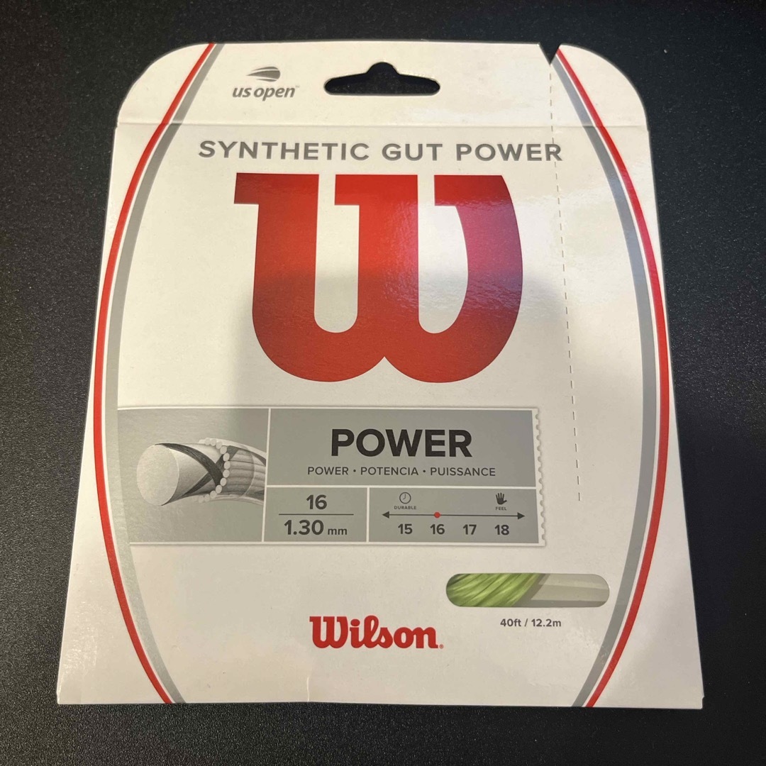 wilson(ウィルソン)の[新品・未使用]Wilson SYNTHETIC GUT POWER スポーツ/アウトドアのテニス(その他)の商品写真