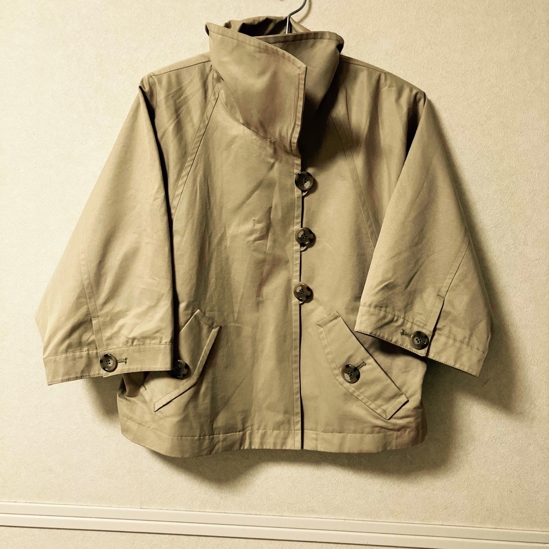 トレンチコートミニ丈 レディースのジャケット/アウター(トレンチコート)の商品写真