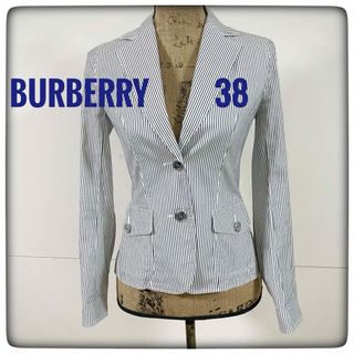 BURBERRY - 【バーバリー★BURBERRY】ストライプジャケット　サマージャケット　38