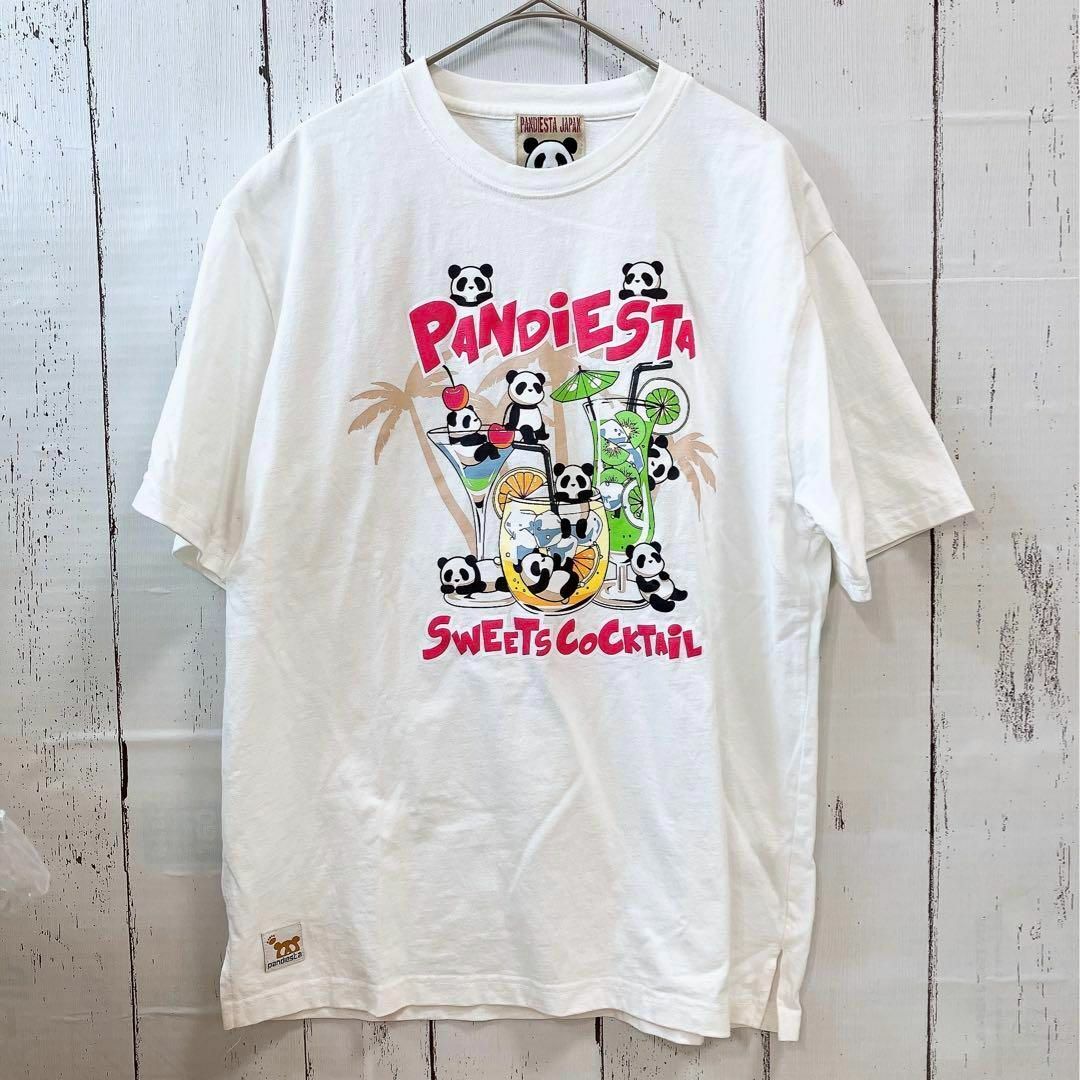 PANDIESTA パンディエスタ 半袖 Tシャツ 白 スイーツカクテル メンズ メンズのトップス(Tシャツ/カットソー(半袖/袖なし))の商品写真