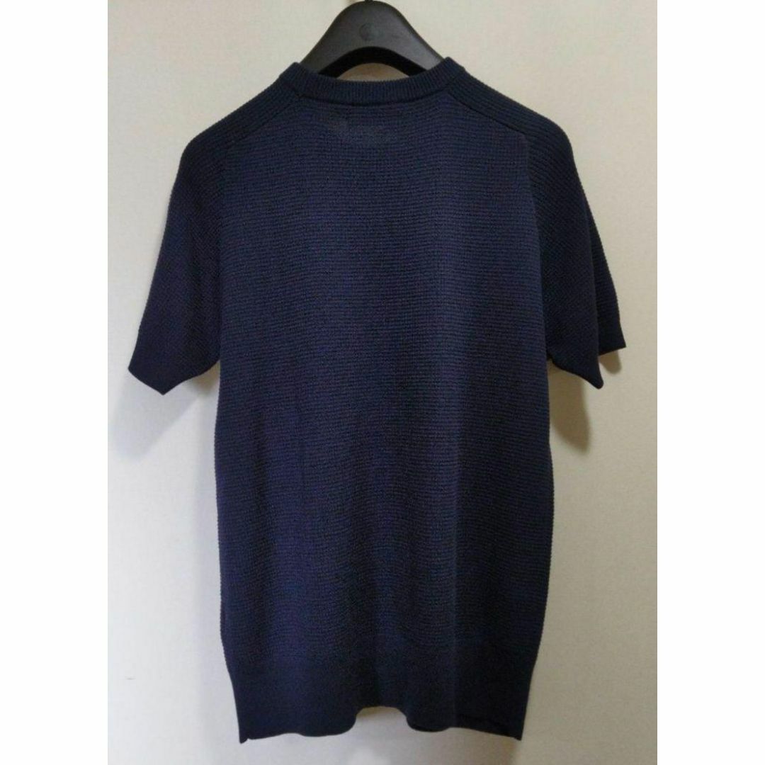 UNITED ARROWS(ユナイテッドアローズ)の【 NAVY 】S コットン クルーネック ショートスリーブニット メンズのトップス(ニット/セーター)の商品写真