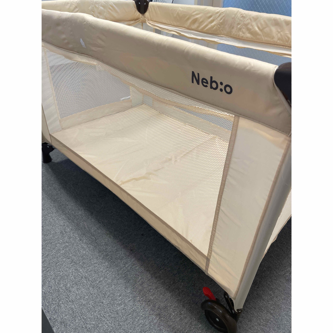 Nebio(ネビオ)のNebio プレイヤード　ネビオ　ベージュ　中古品 キッズ/ベビー/マタニティの寝具/家具(ベビーサークル)の商品写真