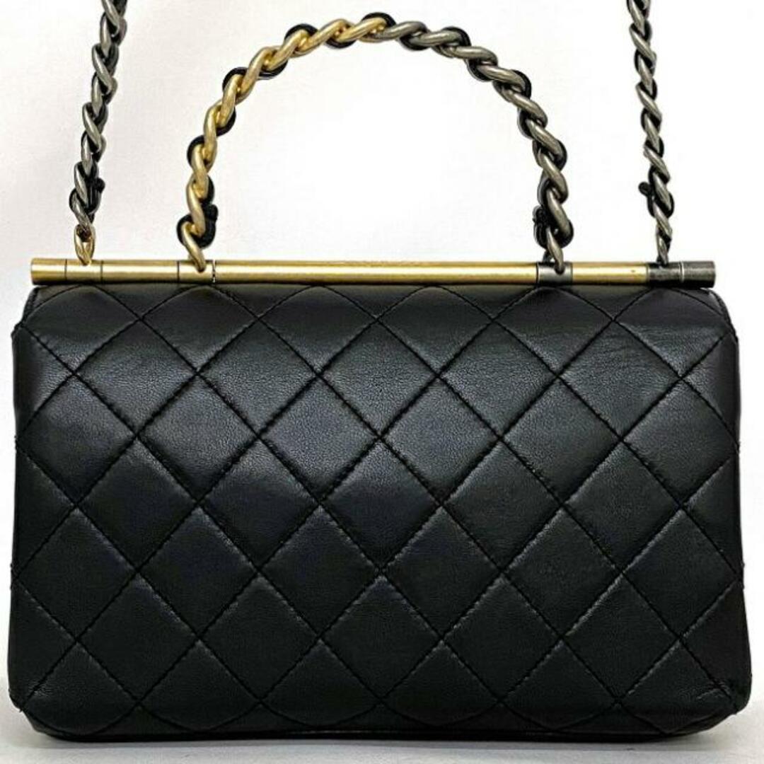 CHANEL - シャネル トップハンドル 2way バッグ ブラック CHANEL - シャネル トップハンドル 2way バッグ ブラック