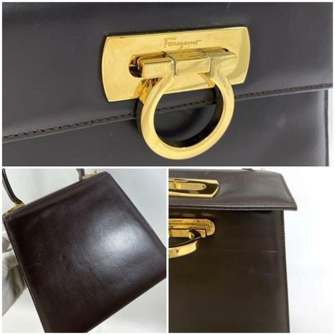 FERRAGAMO - サルヴァトーレ フェラガモ 2way バッグ ブラウン FERRAGAMO - サルヴァトーレ フェラガモ 2way バッグ ブラウン