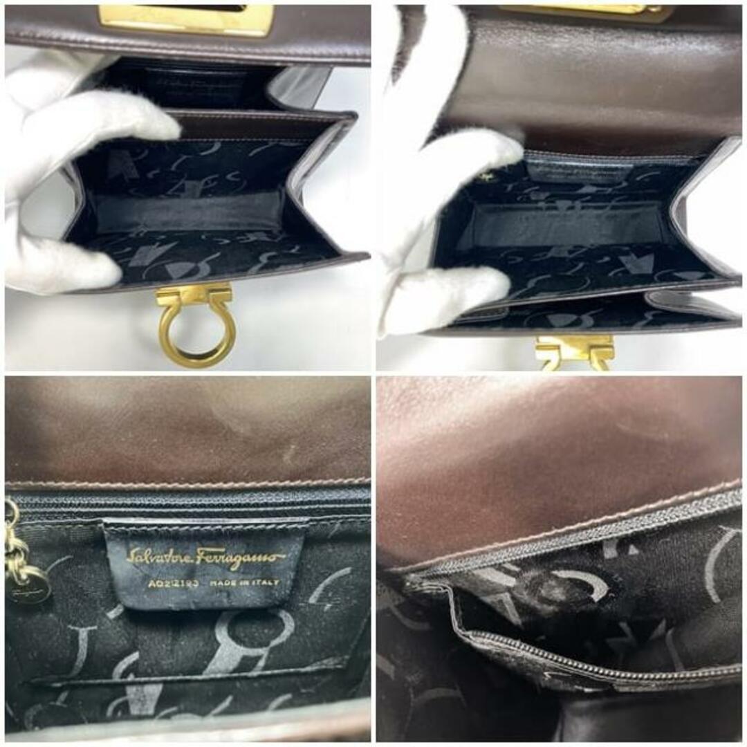 FERRAGAMO - サルヴァトーレ フェラガモ 2way バッグ ブラウン FERRAGAMO - サルヴァトーレ フェラガモ 2way バッグ ブラウン
