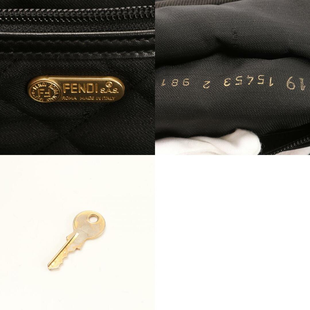 FENDI(フェンディ)の美品 フェンディ ロゴ レザー ナイロン トランク ハードケース ブラウン ボストン バッグ スーツケース 出張 旅行 A4 メンズ EEM AA9-5 メンズのバッグ(ボストンバッグ)の商品写真