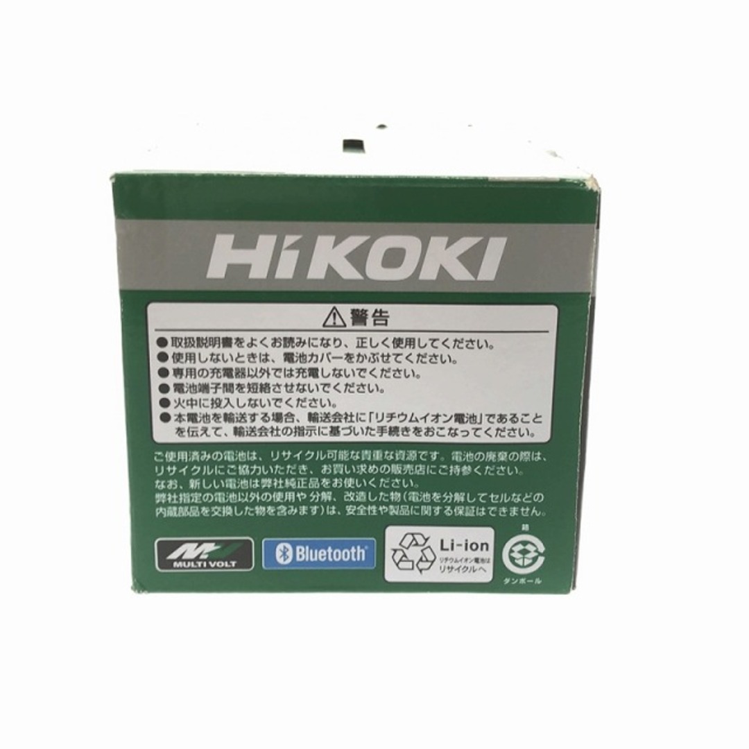 日立(ヒタチ)の☆未使用品☆HiKOKI ハイコーキ 純正 リチウムイオンマルチボルトバッテリー BSL36A18B Bluetooth内蔵 蓄電池 ※コメント必読 89901 自動車/バイクのバイク(工具)の商品写真