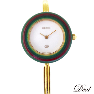 グッチ(Gucci)のGUCCI グッチ  チェンジベゼル ウォッチ  11/12  バングル  レディース 腕時計(腕時計)