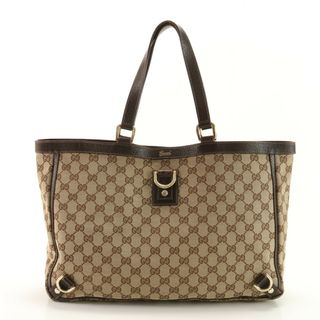 グッチ(Gucci)の美品 グッチ GGキャンバス アビー 141472 001013 レザー トート バッグ ショルダー ビジネス 通勤 書類鞄 A4 メンズ EEM AA18-8(トートバッグ)