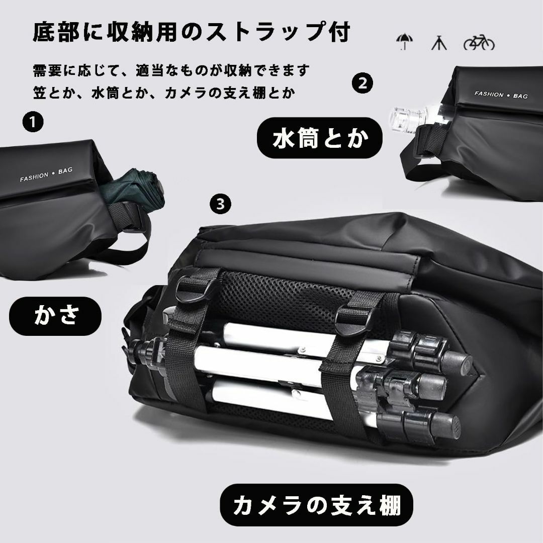 【色: グレー】[AOrom] ボディバッグ ショルダーバッグ ワンショルダーバ メンズのバッグ(その他)の商品写真