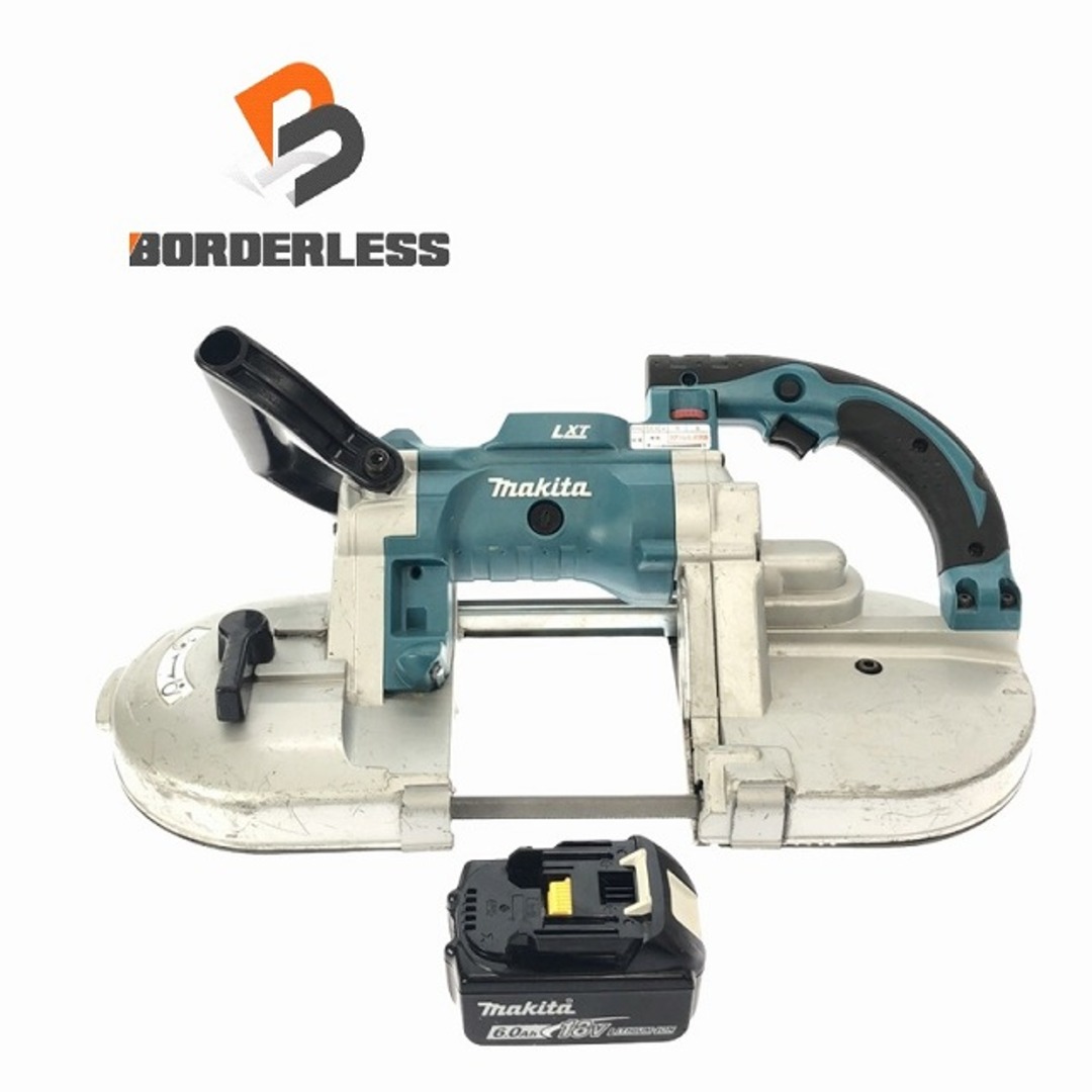 Makita(マキタ)の☆中古品☆makita マキタ 18V 充電式バンドソー PB180D バッテリー1個(18V6.0Ah)付 コードレス 帯鋸切断機 鉄工用 切断機 89929 自動車/バイクのバイク(工具)の商品写真