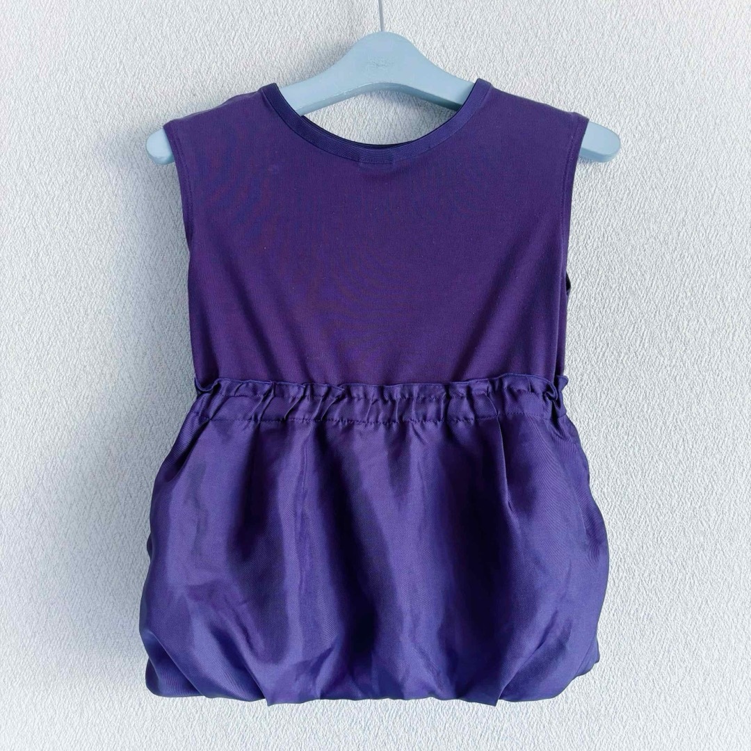 ANNA SUI mini(アナスイミニ)のANNA SUI mini チュニックワンピース バルーンワンピース 紫 80 キッズ/ベビー/マタニティのベビー服(~85cm)(ワンピース)の商品写真