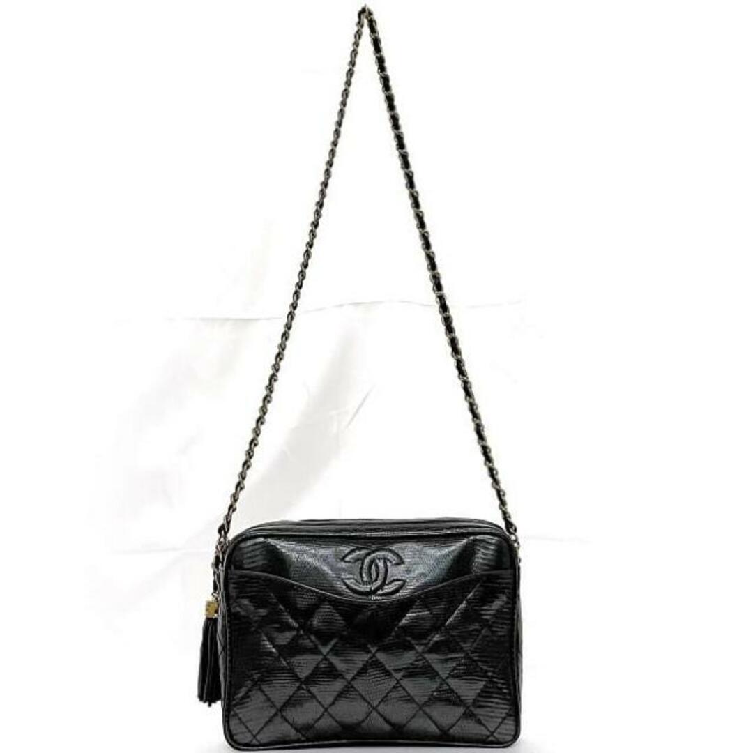 CHANEL - シャネル チェーン ショルダーバッグ ブラック CHANEL - シャネル チェーン ショルダーバッグ ブラック