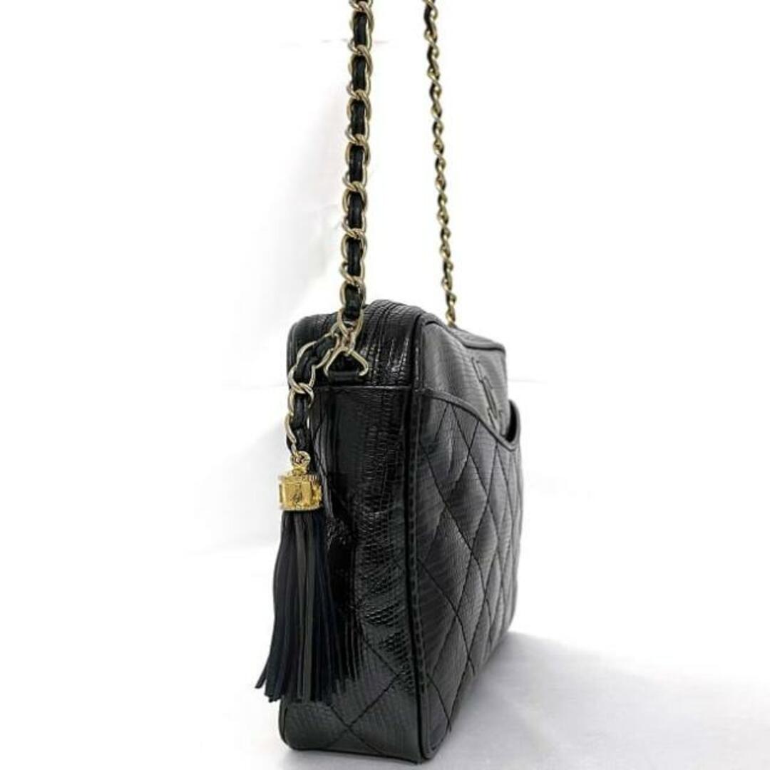 CHANEL - シャネル チェーン ショルダーバッグ ブラック CHANEL - シャネル チェーン ショルダーバッグ ブラック
