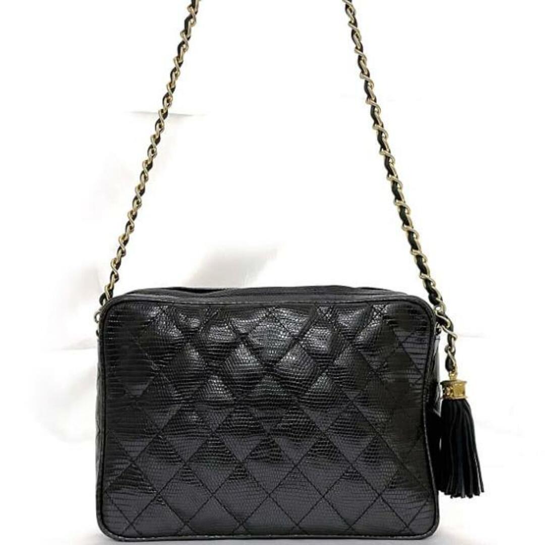 CHANEL - シャネル チェーン ショルダーバッグ ブラック CHANEL - シャネル チェーン ショルダーバッグ ブラック