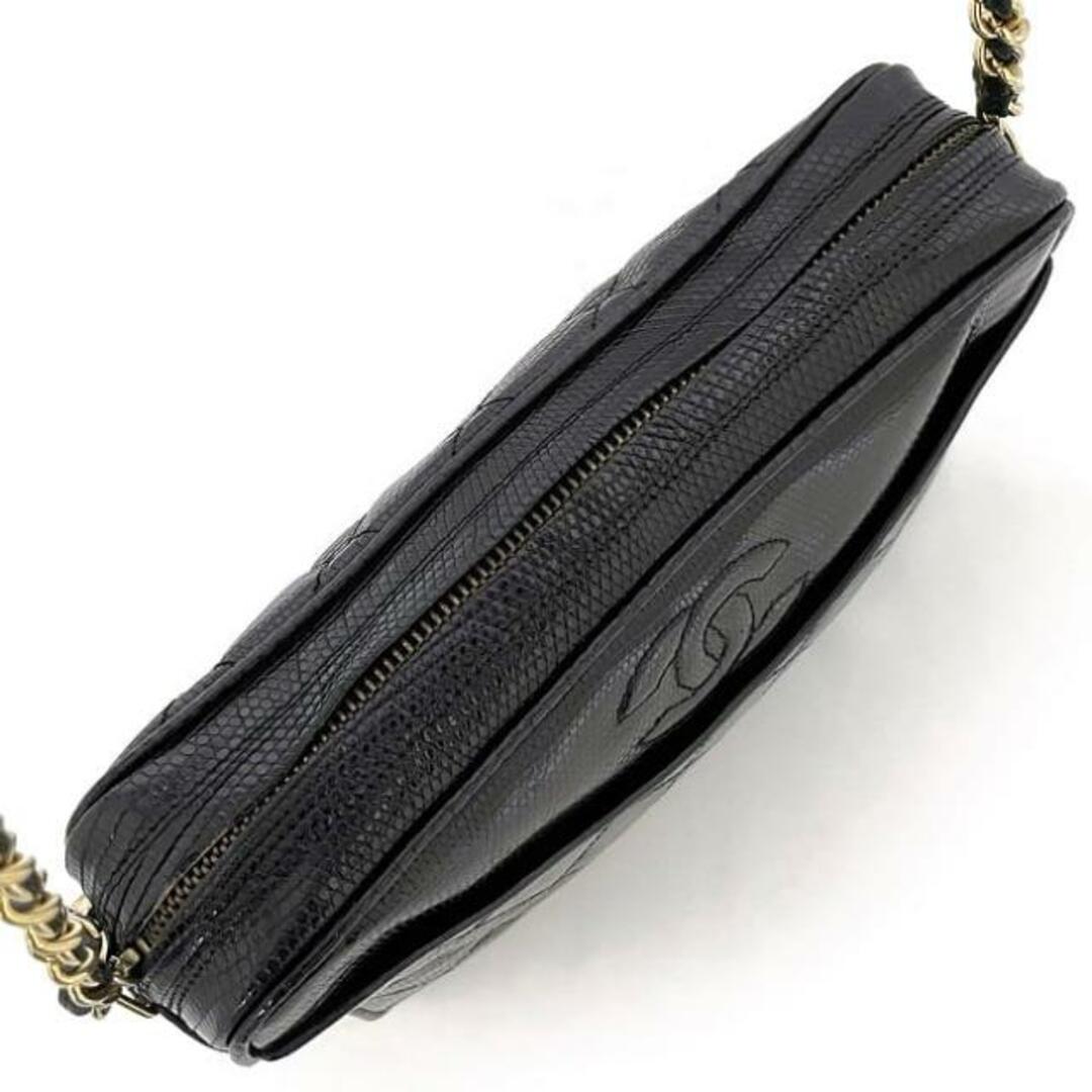 CHANEL - シャネル チェーン ショルダーバッグ ブラック CHANEL - シャネル チェーン ショルダーバッグ ブラック