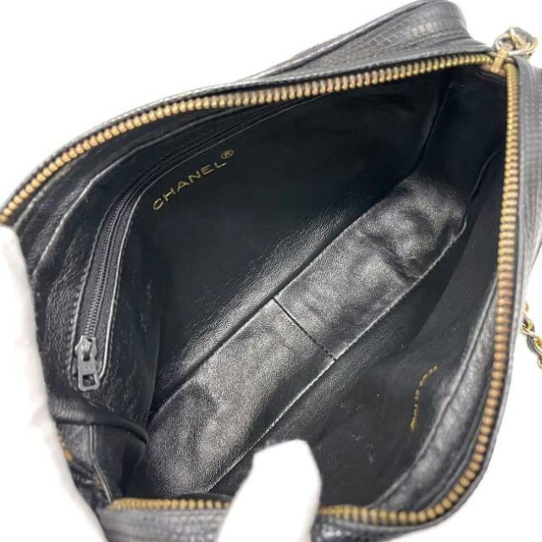 CHANEL - シャネル チェーン ショルダーバッグ ブラック CHANEL - シャネル チェーン ショルダーバッグ ブラック