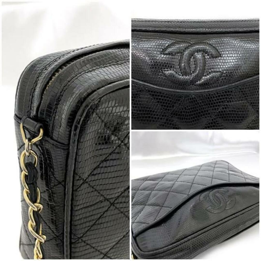 CHANEL - シャネル チェーン ショルダーバッグ ブラック CHANEL - シャネル チェーン ショルダーバッグ ブラック