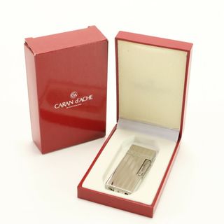 カランダッシュ(CARAN d'ACHE)のCARAN d'ACHE カランダッシュ フリント式 ガス ライター CD30 喫煙具 煙草 たばこ ジッポ シルバー EEM AA19-6(タバコグッズ)