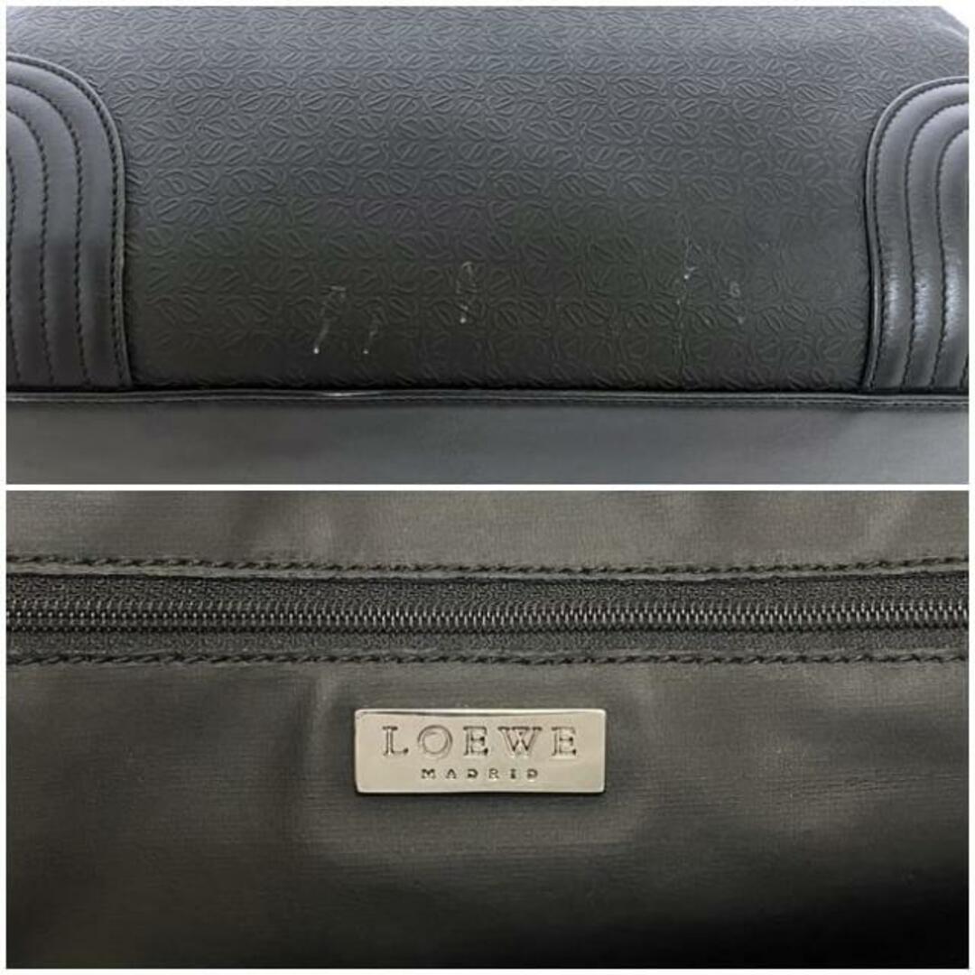 LOEWE - ロエベ ボストンバッグ ブラック リピート アナグラム LOEWE - ロエベ ボストンバッグ ブラック リピート アナグラム