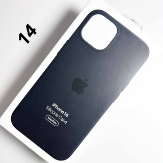 アップル(Apple)のアップル純正 iPhone 14 シリコンケース ミッドナイト MagSafe(iPhoneケース)