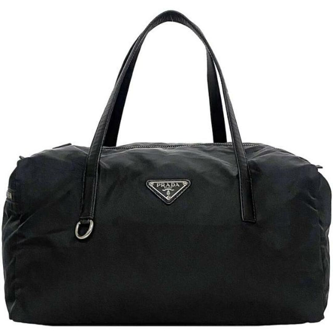 PRADA - プラダ ミニボストン バッグ ブラック NERO テスート PRADA - プラダ ミニボストン バッグ ブラック NERO テスート