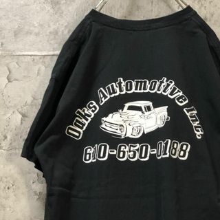 Oaks Automotive アメ車 トラック ファイアパターン Tシャツ(Tシャツ/カットソー(半袖/袖なし))