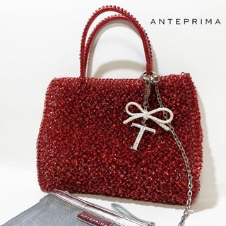 ANTEPRIMA - 【極美品】ANTEPRIMA アンテプリマ ハンドバッグ ワイヤー 赤 ポーチ付