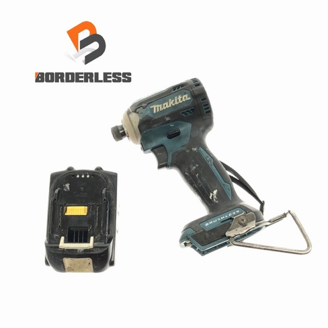 Makita(マキタ)の☆中古品☆makita マキタ 18V 充電式インパクトドライバー TD171D バッテリー1個(18V6.0Ah)付 コードレス 90114 自動車/バイクのバイク(工具)の商品写真