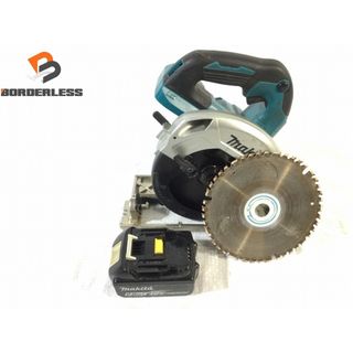 マキタ(Makita)の☆中古品☆makita マキタ 18V 165mm 充電式マルノコ HS610D バッテリー1個(18V6.0Ah)付 コードレス 丸ノコ 丸のこ 丸鋸 90115(工具)