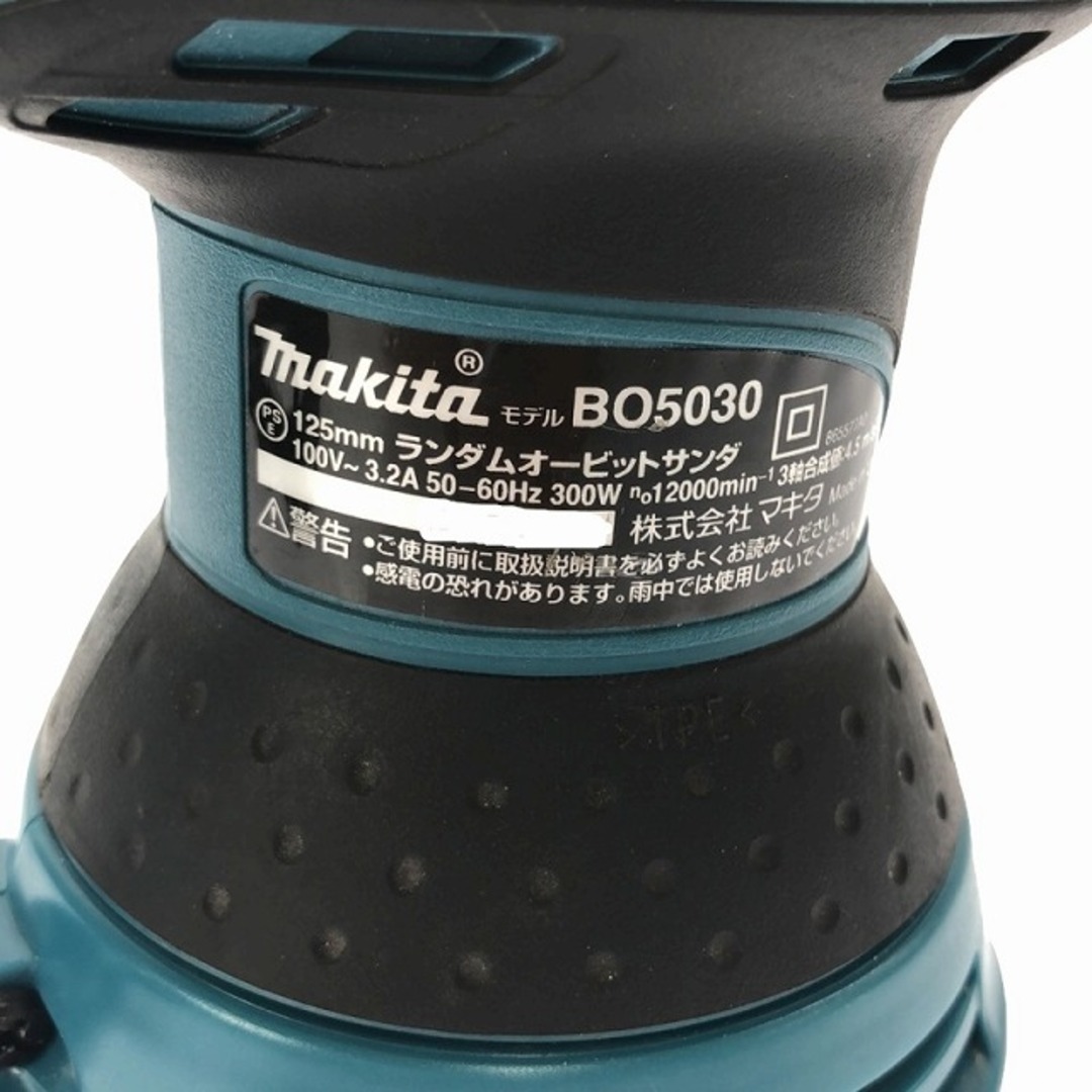 Makita(マキタ)の☆比較的綺麗☆makita マキタ 100V 125mm ランダムオービットサンダー BO5030 本体のみ ランダムサンダー 研磨機 90116 自動車/バイクのバイク(工具)の商品写真