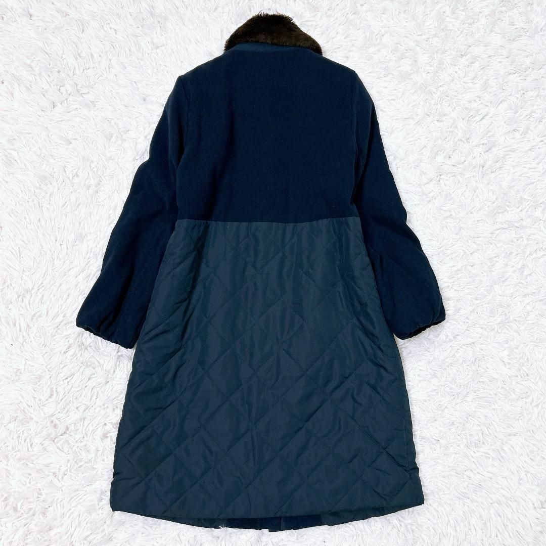 ■Otto collection キルティング 切替中綿コート ファー取り外し可 レディースのジャケット/アウター(その他)の商品写真