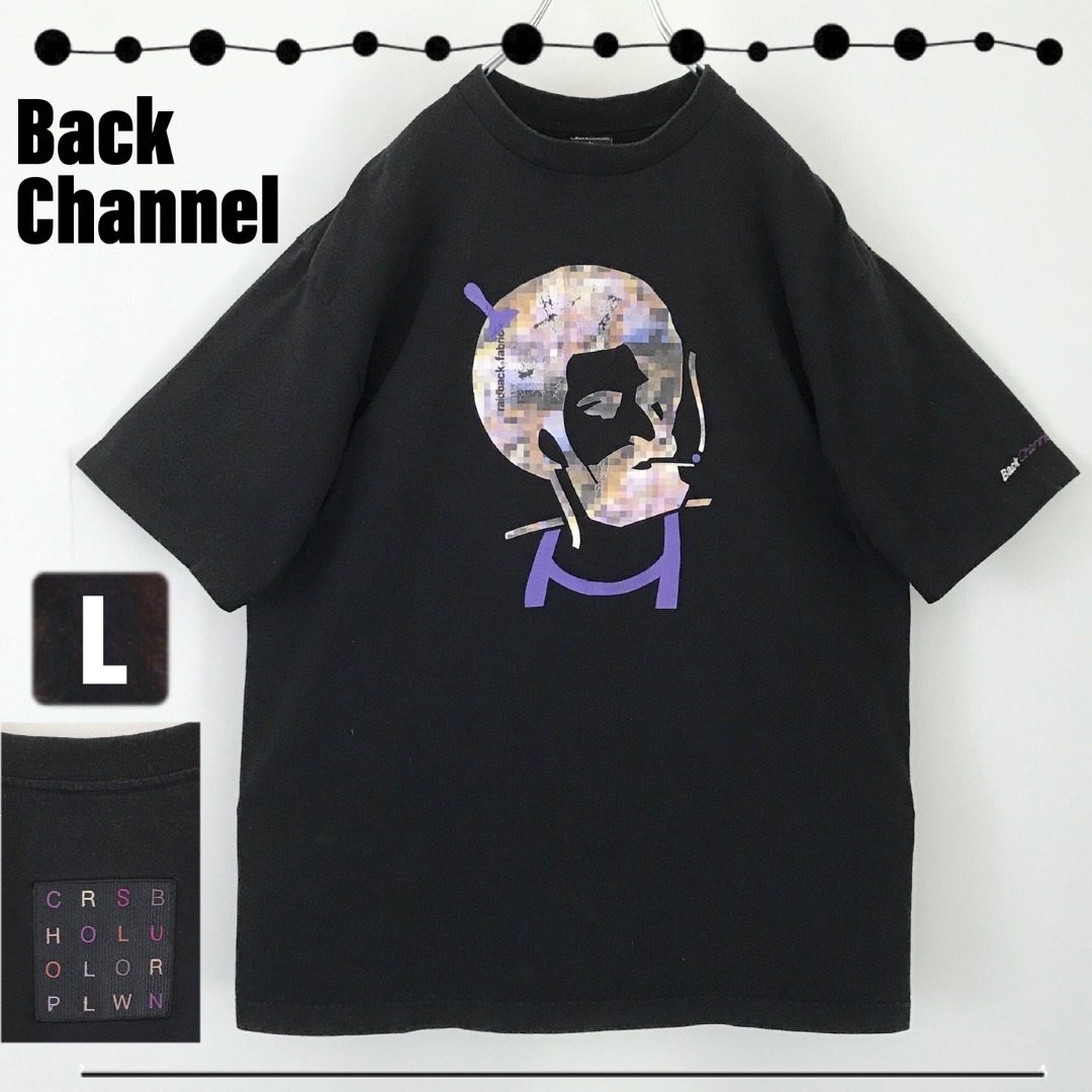 Back Channel(バックチャンネル)のBKCN x CHOP ROLL SLOW BURN★ZIG ZAGロゴTシャツ メンズのトップス(Tシャツ/カットソー(半袖/袖なし))の商品写真