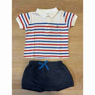 プチバトー(PETIT BATEAU)のプチバトー　上下セット(シャツ/カットソー)