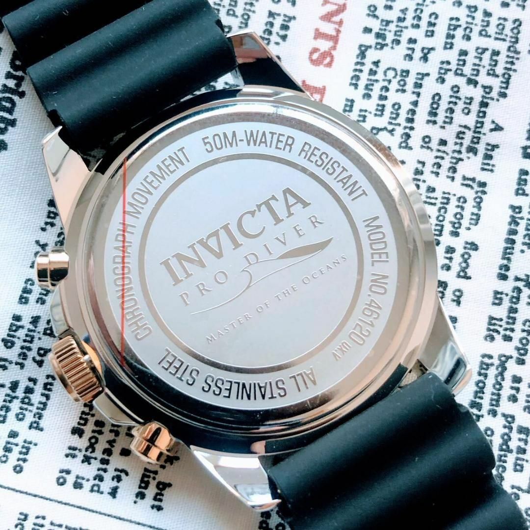 INVICTA(インビクタ)の#3049【精悍ブラックフェイス】メンズ 腕時計 インビクタ 動作品 防水50m メンズの時計(腕時計(アナログ))の商品写真