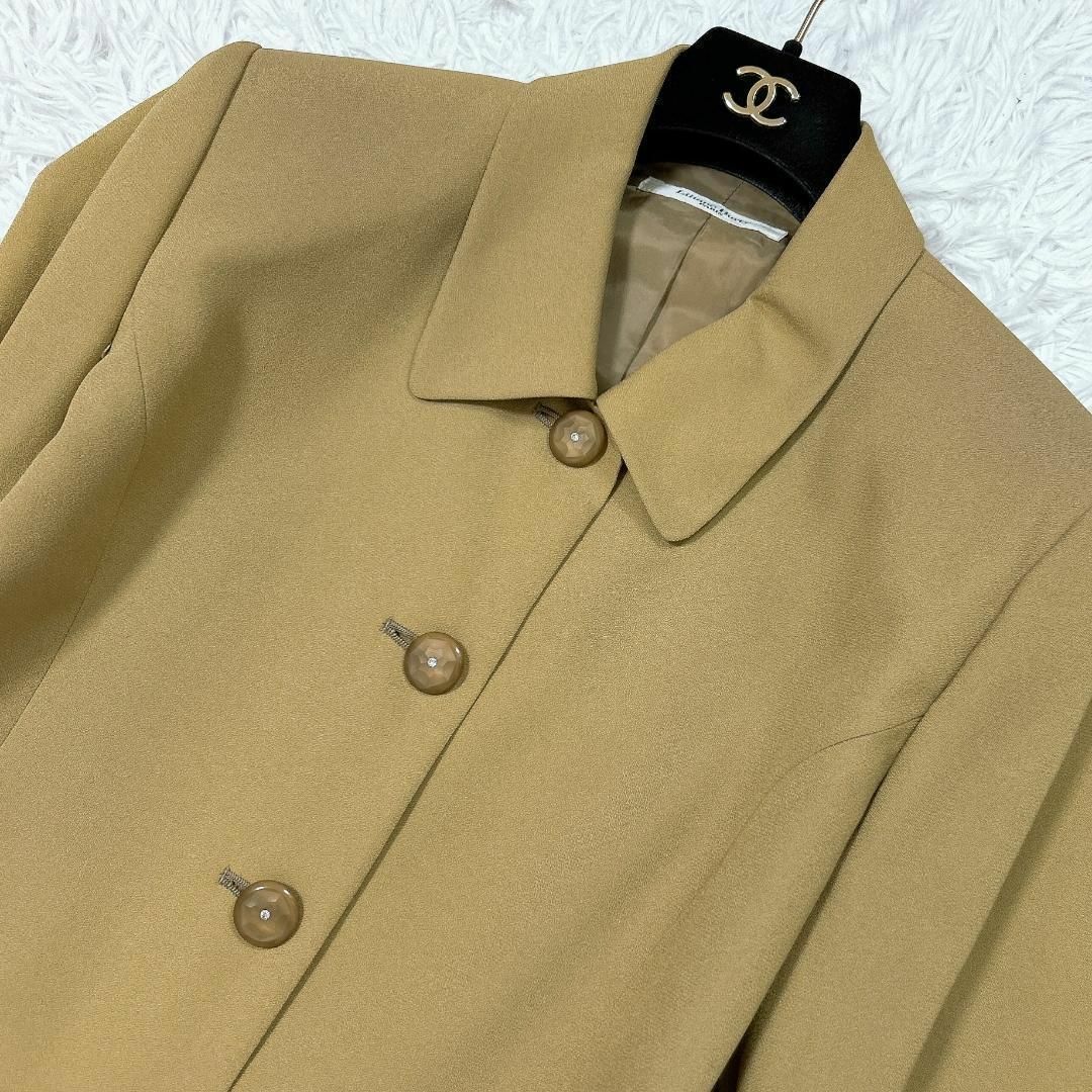 ■大きいサイズ✨Liliane Burty ジャケット スーツ カーキ レディースのジャケット/アウター(その他)の商品写真